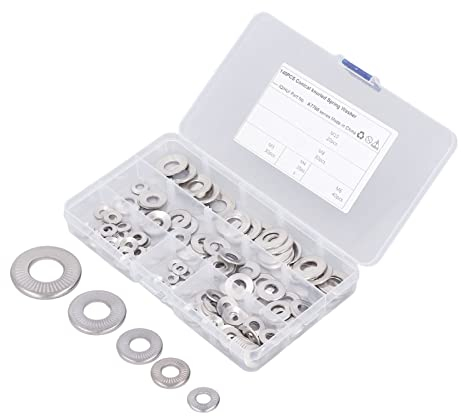 Spezifikationen für Gerändelte Konische Federscheiben. Rändelung für M5 Gezackte Französische Tellerfeder-Sicherungsscheiben