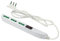 FANTON 47402 Multipresa SLIM 3 prese bipasso, interruttore di sovraccarico con spina piccola CLOCK e 1,5 metri di cavo, utile per posti stretti, dietro a mobili e comodini