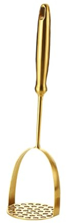 F Fityle Kartoffelstampfer, Kartoffelschlämmer, glattes Non -Stick -Hochleistungs -Mehrzweck -Edelstahl -Handbuch Presse, Küchenwerkzeug Food Masher, 31.5 cm