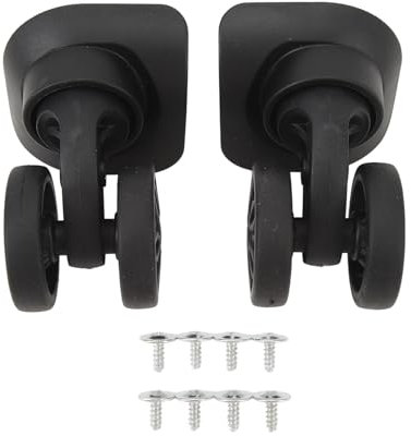 Kofferräder, 2pcs universelle Stummschaltfahrer Koffer Abs Trolley Hülle Reparatur von Koffer Caster Gepäck Rad Teile Ersatz für Koffer