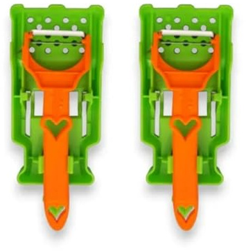 Juego de utensilios de cocina multifuncionales de 2 piezas, juego de pelador y triturador de verduras 2 en 1 para patatas, naranjas, limones, pelador doble con exprimidor