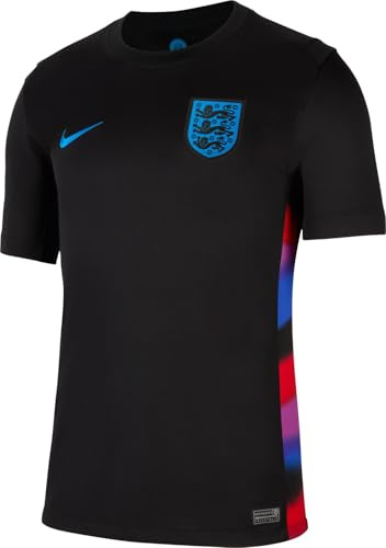 Angleterre 2025 Stadium Extérieur (Équipe Féminine) Maillot De Foot Replica Nike Dri-Fit pour Homme, Black/Lt Photo Blue, FZ9022-010, M