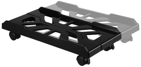 Parliky Soporte Ajustable Pc con Ruedas Base Robusta y Telescópica para Ordenador de Escritorio para Oficina y Soporte Móvil Estable para CPU bajo Mesa