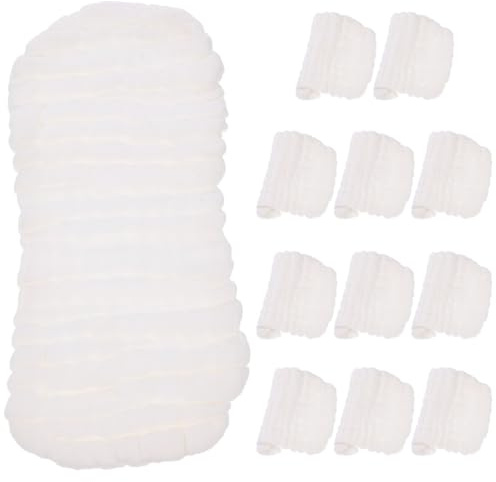 ORFOFE Stoffwindeleinlagen aus Baumwolle für Neugeborene 10 Stück Waschbar mit Erdnussförmigem Design für Sicheren Sitz und Schnelle Feuchtigkeitsaufnahme bei Nacht