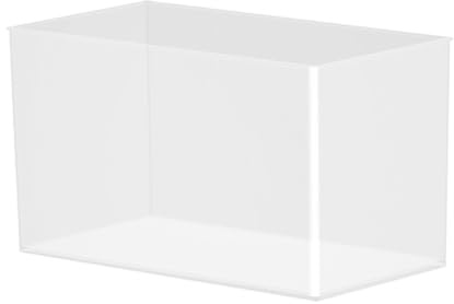 Small Fish Tank – High Transparency PET Material, Frameless Design, 29x15x17cm Size, Clear Viewing Bowl, Small Habitat | Temporary Space, Shrimp Bowls, Spider Tanks, Crab Terrariums