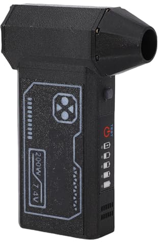 FTVOGUE Spolverino Elettrico, Potente Soffiatore a Batteria 130.000 Giri/min con Batteria 4.000 MAh e 3 Livelli di velocità per Pulire la Tastiera e Spolverare la Casa