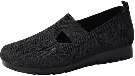 Ballerines pour femme, sportives, chaussures de loisirs pour femme, chaussures de marche plates, chaussures de santé en maille, chaussures individuelles, semelle souple, chaussures d'extérieur