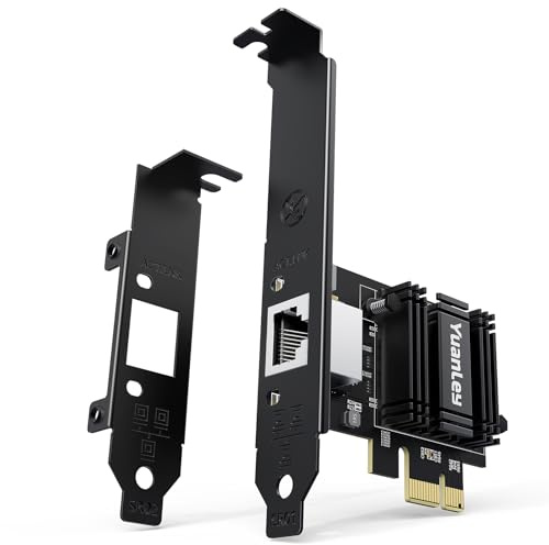 Carte Réseau PCIe 10G, Carte Ethernet YuanLey 10G Base-T Avec Contrôleur Realtek RTL8127AT, Adaptateur Ethernet PCIe Vers RJ45 10Gb NIC Compatible Avec PCI Express X1, X4, X8, X16, Prise En Charge WOL
