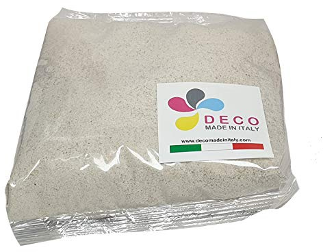 Deco Made in Italy Farbsand 0,5 mm 1kg Beutel (Beige, 100)