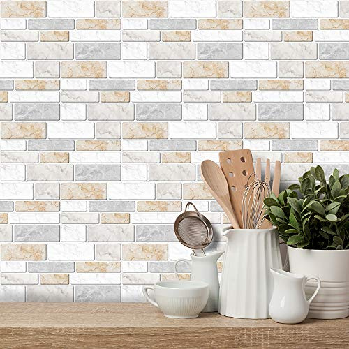 Wall Tile Transfers Sticker for Home Decor, Peel & Stick self-Adhesive splashback, Tile Decals for Living Room Kitchen Bathroom Decor, 27 Pieces