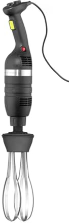 HENDI Stabmixer & Schneebesen, inkl. Wandhalterung, variable Geschwindigkeit, Stablänge: 400 mm, bis zu 60L, Rührarm: 250mm, bis zu 50L, ø100x416mm, 2,35 kg, 350W, Edelstahl, Polyamide