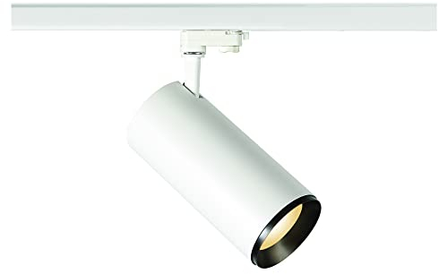 SLV 3 Phasen System Leuchte NUMINOS® XL / LED 3-Phasen-Strahler, Spot, Decken-Strahler, Decken-Leuchte, Schienensystem, Innen-Beleuchtung / 3000K 36W 3530lm weiß dimmbar 24Grad