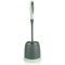 com-four® Escobilla de baño - Escobilla de baño con Soporte - Juego de Inodoro - Escobilla de plástico para baño y Aseo de Invitados - Escobilla de Limpieza con Soporte (1 Pieza - Gris/Menta)
