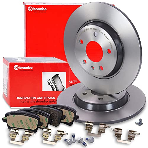 BREMBO Coated Disc Line Bremsenset Hinterachse inkl. Bremsscheiben Hinten Ø