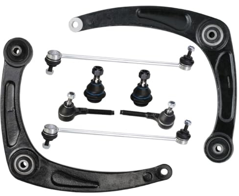 RIDEX 772S0430 Jeu Kit de réparation bras triangulaire Avant avec écrou autobloquant avec écrou Compatible avec PEUGEOT 307 3/5 portes 3A/C