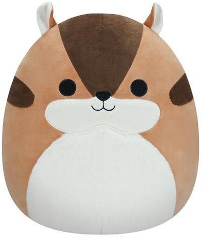 Squishmallows SQCR04134 - Melzie das Streifenhörnchen 30 cm, offizielles Kelly Toys Plüsch, superweiches Kuscheltier
