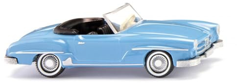 Wiking 0250 02 H0 PKW Modell Mercedes Benz 190 SL Cabrio, hellblau