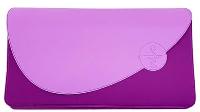 nemau - Pochette Garde Ordonnance Format Enveloppe - Gomme Expansée - Fabriqué en France - Étui Souple pour Ordonnance, Feuilles de Soins, Carte Vitale, Mutuelle - Modèle bicolore Violet et mauve