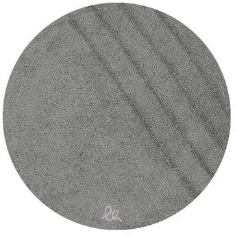 OLIVO.Shop Vertigo Badteppich, rund, rutschfest, waschbar, Badteppich, saugfähig (DUNKELGRAU, 55 cm)