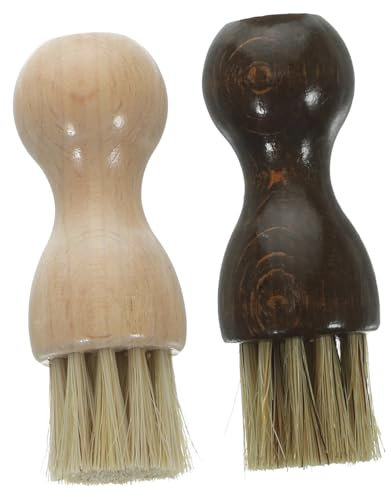 GALPADA 2stücke Schuhputzbürste Aus Buchen Und Schweinehaar Für Schuhe Und Stiefel Flexibel Und Langlebig Zum Reinigen Von Schlamm Polieren