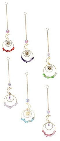 MUSISALY 6stücke Kristall Anhänger Ornament Wand Anhänger Kristall Wand Dekor Hängendes Ornament