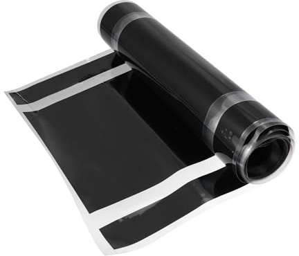 A ABSOPRO 30 x 180 cm, adesivo per cofano auto, motivo a strisce, decorazione per cofano auto, tettuccio, bagagliaio, gonna, paraurti, nero, articolo di ricambio