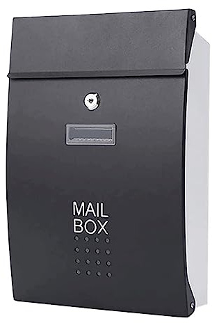 HYffUUOP Key Drop Box Outdoor Mailbox Stainless Steel Post Box Post Double Door Letter Box Residential Villa Drop Box Lockable Parcel Box Easy to Install