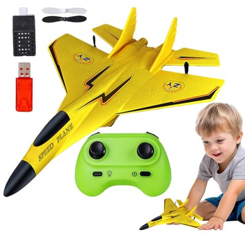 Uhngw RC-Flugzeugspielzeug, ferngesteuertes Flugzeugspielzeug - 2,4 GHz RC Kampfflugzeug Spielzeug Modell Spielzeug,Flugzeugmodell mit leichtem Schaumstoff, Flugzeugspielzeug für Anfänger und Kinder