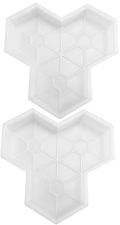 Gogogmee Fliesenformen Mit Ahornblatt- 2 Stück Beton Für Gartenwege Einfach Zu Verwendende Formen Für Ziegel Und Pflastersteine