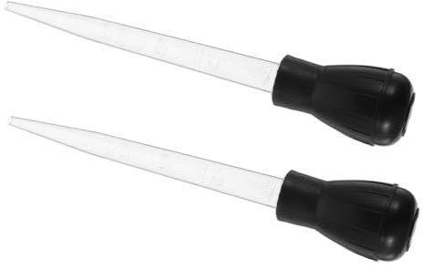 Garneck Fleischinjektor Pipetten Ölspender Aus Robustem Material 2 Stück Für Grillen Braten Und Picknick Mit Präziser Ölsteuerung