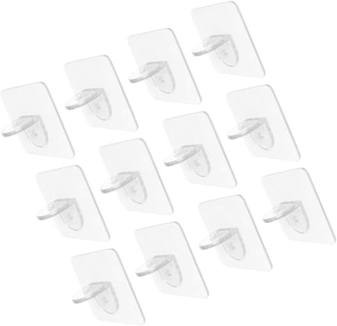 Veemoon 12pcs Strong Stable Partition Support Frame Shelf Clips for Kitchen Cabinet Shelf Brackets