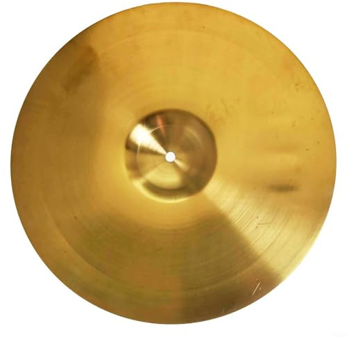 Platillos de latón para salpicaduras, instrumento de choque de sonido de percusión de percusión, sonido de cascabel melodioso para platillos de tambor (16 pulgadas)