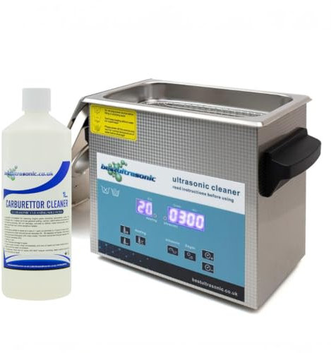 3L digital Ultrasonic Carburettor Cleaner kit with 1L fluid