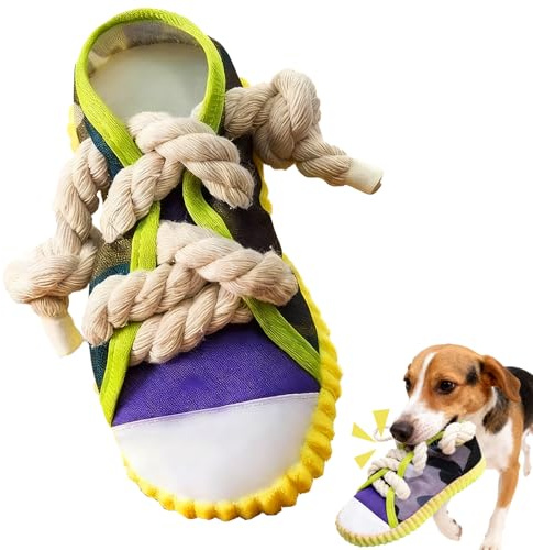MinXin Giochi per Cani, 18 Giochi Interattivi per Cane, Giocattoli in Cotone Naturale per Dentizione, Giocattoli Squeak Interattivi per Cani di Piccola e Media Taglia