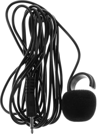 UPKOCH Instrumentenmikrofon für Aufnahmen und Orchester, Schwarz, 5 M | Kondensator mit Verstärkerfunktion, Abs Kunststoff, für Harmonika und Saxophon, Einfache Nutzung