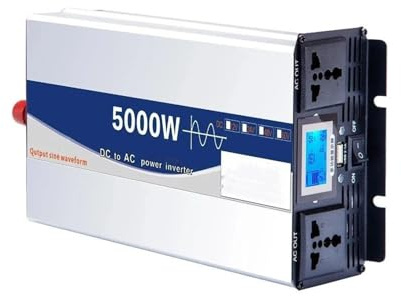 Convertitore Tensione Inverter A Onda Sinusoidale Pura 6000W 8000W 12000W Per Caricabatterie Solare Per Casa Camper 12V 24V 48V 60V A CA 110V-220V Inverter Potenza(24V,220V 50HZ Uni,5KW)