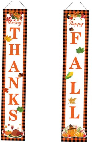 FOMIYES Herbstliche im Herbst Türdekoration Thanksgiving aus Polyester Leicht Hängend und Wiederverwendbar Kreative Erntedankfest Deko für Haustür