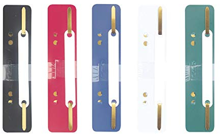 Herlitz 9977604 Heftstreifen aus PP 3,4 x 15 cm (sortiert, 75 Stück)