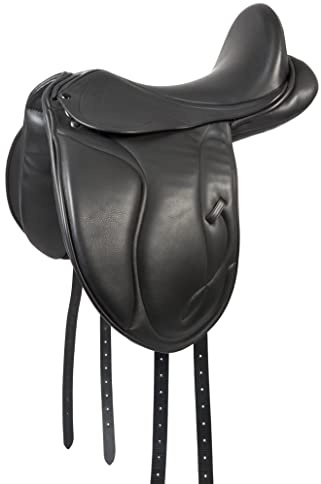 PFIFF Unicus 102680 - Sillín para doma completo, color negro, tamaño 18 cm