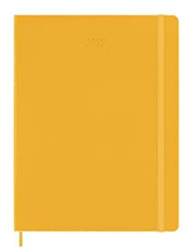 Moleskine Agenda Settimanale 2023, Agenda Settimanale 12-Mesi, Copertina Rigida, Formato XL 19 x 25 cm, Colore Arancione