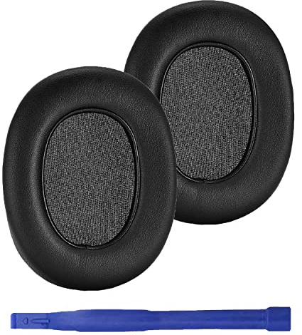 Adhiper K371 Replacement Ear Pads Cushions Quite-Comfort Protein Leather Earpads Ear Cover Earmuff Repair Part for AKG K361 K371 Wired/Wireless Over-Ear Headphone (Black) | Soft Protein Leather & High-Density Memory Foam, K371 Accessories for Peeling, Cracked, Damaged Pads