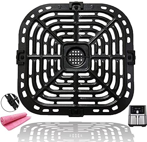 GSZN Air Fryer Crisper Tray for Instants Vortex Plus 6QT Air Fryers, Upgraded Double Layer Coating Air Fryer Grill Pan, Air Fryer Plate Grate for Instants Vortex 5.7QT Air Fryers, Dishwasher Safe