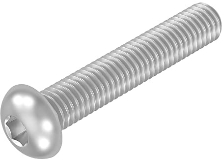 SECCARO Flachkopfschraube M8 x 45 mm, Edelstahl V2A VA A2, ISO 7380, Innensechskant, 20 Stück
