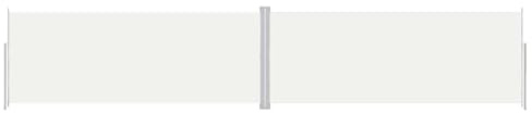 vidaXL Tenda da Sole Laterale Retrattile Crema 200x1000 cm