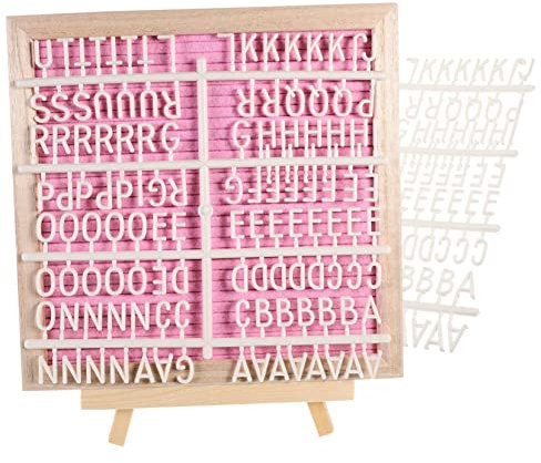 Homoyoyo Holzbuchstabentafel Mit Filzbuchstaben Nachrichtentafel Für Zuhause Buchstabentafel Als Dekoration Oder Werbetafel Einfach Zu Reinigen Und Wiederverwendbar Als Wohnaccessoire Für h