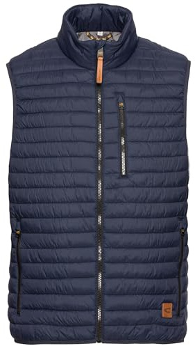 camel active Herren Steppweste aus recyceltem Polyamid Dunkelblau, menswear-56