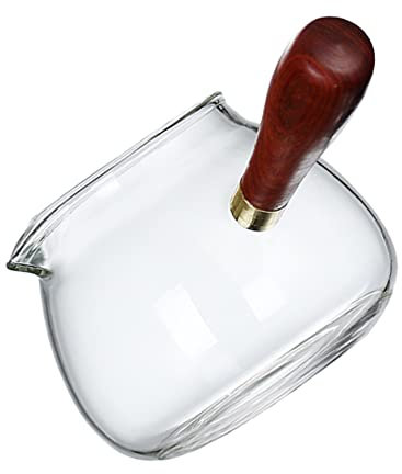 DECHOUS High Borosilicate Glass Tea Dispenser 350ml Heat Resistant Large Tea Pourer Home Use