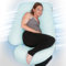 PinkFroggie Sedoso Almohada de Embarazo, Almohada para Dormir de Lado en Forma de U con Funda, Almohada de Lactancia Almohada de Posicionamiento Grande, para Mujeres y Personas Que Duermen de Lado
