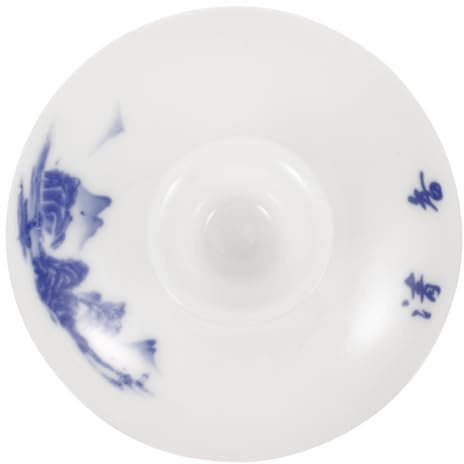 Hoement Tapa de Cerámica Redonda para Taza de Té Diseño Fino y Función Antidesbordamiento, Accesorio de Repuesto Adecuado para Teteras Hogar