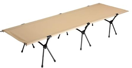 LYHXYLFT Klappbett, Klappbares Feldbett, Klappbett Aus Aluminiumlegierung, Mit Faltbarer Aufbewahrungsfunktion, Geeignet for Wanderungen, Ausflüge Ans Meer Und Andere Aktivitäten(Khaki)